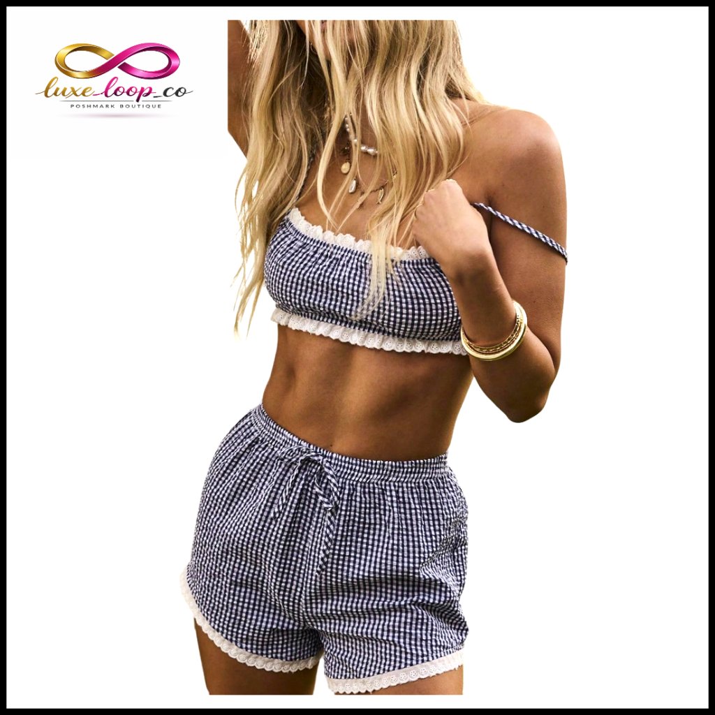 Large Polyester Crop Top And Shorts Set For Summer Concerts And Festivals